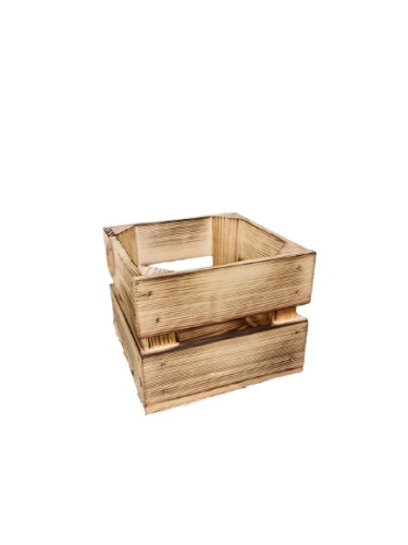 Skrzynka drewniana 20x20x15 opalana